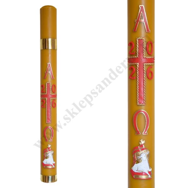 PASCHAŁ PARAFINOWO-WOSKOWY Z NADSTAWKĄ - wys.100 cm - 88513