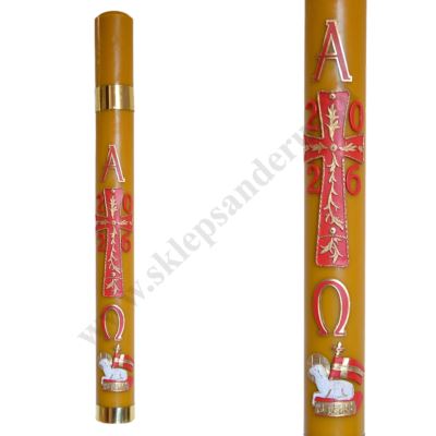 PASCHAŁ PARAFINOWO-WOSKOWY Z NADSTAWKĄ - wys. 100 cm - 4752