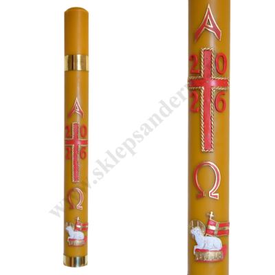 PASCHAŁ PARAFINOWO-WOSKOWY Z NADSTAWKĄ - wys. 100 cm - 61415