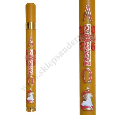 PASCHAŁ PARAFINOWO-WOSKOWY Z NADSTAWKĄ - wys. 100 cm - 89030