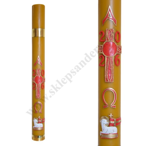 PASCHAŁ PARAFINOWO-WOSKOWY Z NADSTAWKĄ - wys. 100 cm - 11129