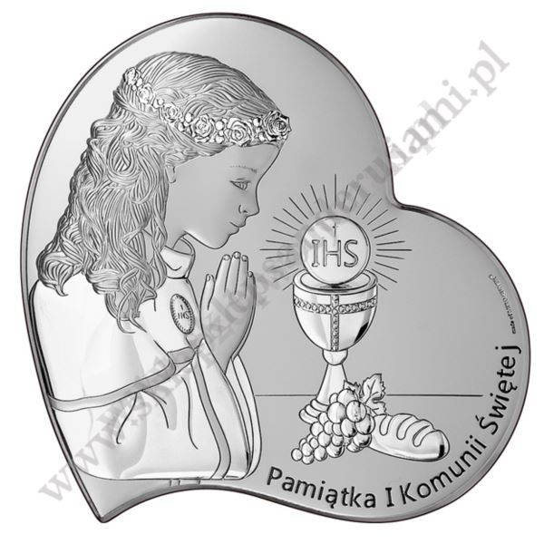 PAMIĄTKA I KOMUNII ŚWIĘTEJ - OBRAZEK SREBRNY - 6746/2X