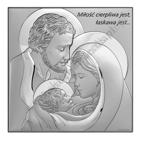 ŚWIĘTA RODZINA - OBRAZEK SREBRNY - 6741/5