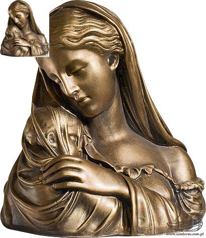 MATKA BOŻA Z DZIECIĄTKIEM - figura popiersie 27 cm - 470