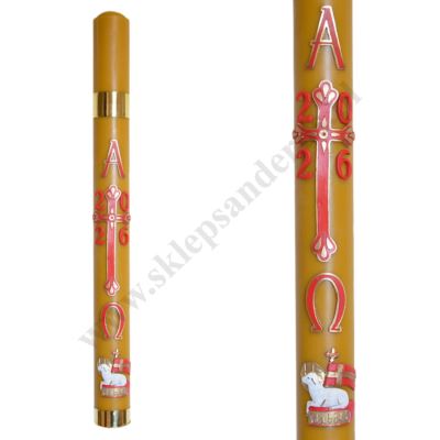 PASCHAŁ PARAFINOWO-WOSKOWY Z NADSTAWKĄ - wys. 100 cm - 50319