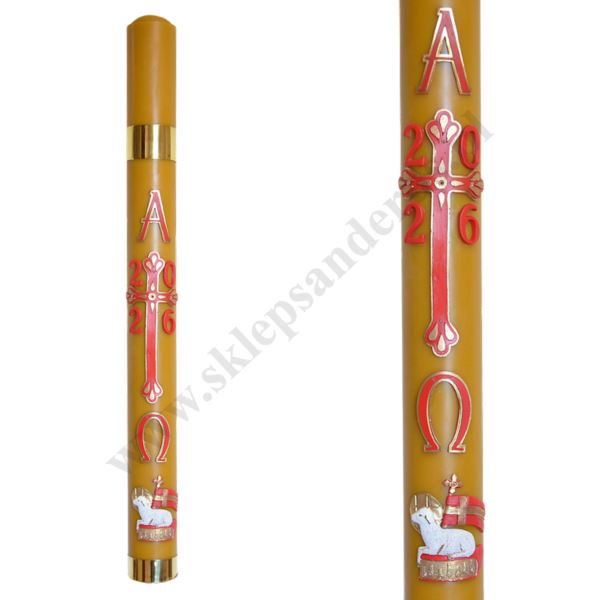 PASCHAŁ PARAFINOWO-WOSKOWY Z NADSTAWKĄ - wys. 100 cm - 50319