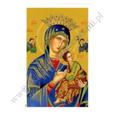 MATKA BOŻA NIEUSTAJĄCEJ POMOCY - obrazek 6.5 x 10 cm - paczka 100 szt. - 0146