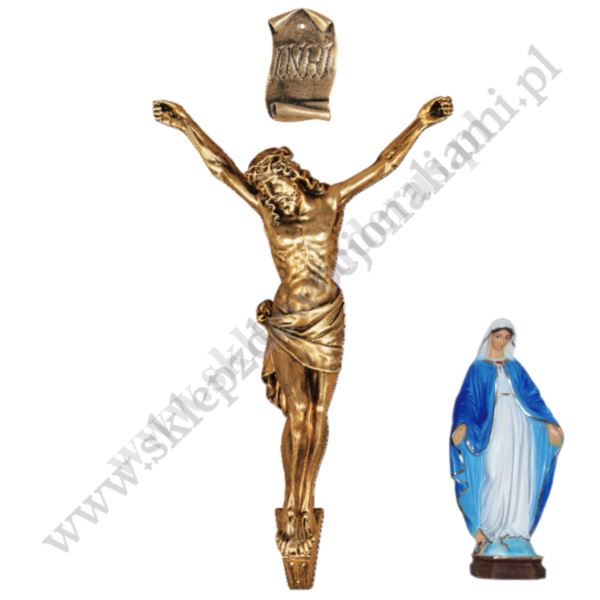 KORPUS CHRYSTUSA - przekątna 65 cm - WIELOBARWNY - 79197