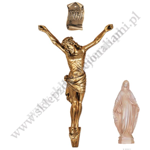 KORPUS CHRYSTUSA - przekątna 65 cm - ECRU - 79202