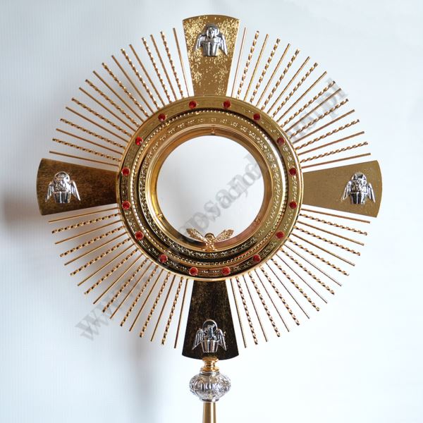 MONSTRANCJA NA DUŻĄ HOSTIĘ - wys.77 cm - 3745