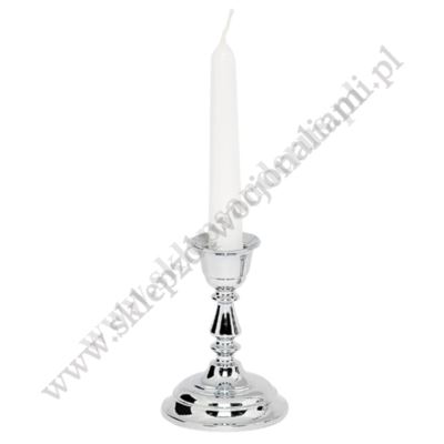 ŚWIECZNIK CHROM - wys. 9 cm - 3611