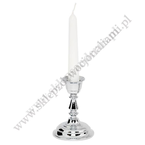 ŚWIECZNIK CHROM - wys. 9 cm - 3611