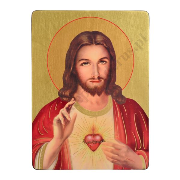 SERCE PANA JEZUSA - ikona 17 x 23 cm - 3302-E