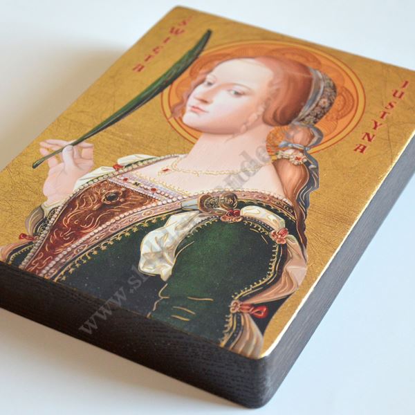 ŚWIĘTA JUSTYNA - ikona 12 x 16 cm - 87966