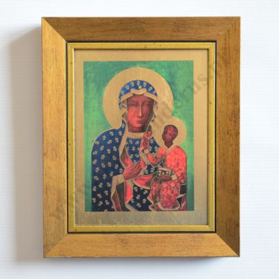 MATKA BOŻA CZĘSTOCHOWSKA - obraz w ramie 18 x 22 cm - 74142