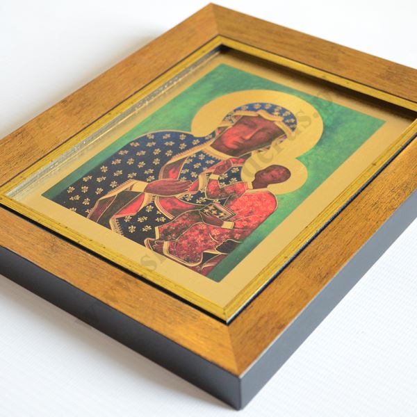 MATKA BOŻA CZĘSTOCHOWSKA - obraz w ramie 18 x 22 cm - 74142