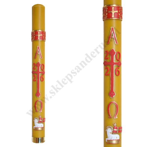 PASCHAŁ PARAFINOWO-WOSKOWY Z NADSTAWKĄ - wys. 100 cm - 66697