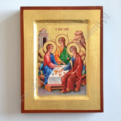 TRÓJCA ŚWIĘTA RUBLOWA - ikona 14 x 18 cm - 89981