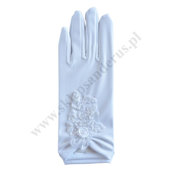 RĘKAWICZKI KOMUNIJNE DLA DZIEWCZYNKI - 0059