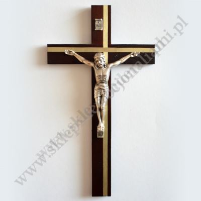 KRZYŻ DREWNIANY - wys. 25 cm - 9473