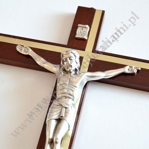KRZYŻ DREWNIANY - wys.30 cm - 9474