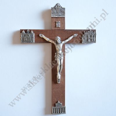 KRZYŻ DREWNIANY BAZYLIKI - wys.20 cm - 4878