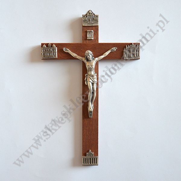 KRZYŻ DREWNIANY BAZYLIKI - wys.25 cm - 4879