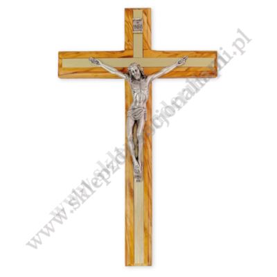 KRZYŻ Z DRZEWA OLIWNEGO - wys. 17 cm - 6055
