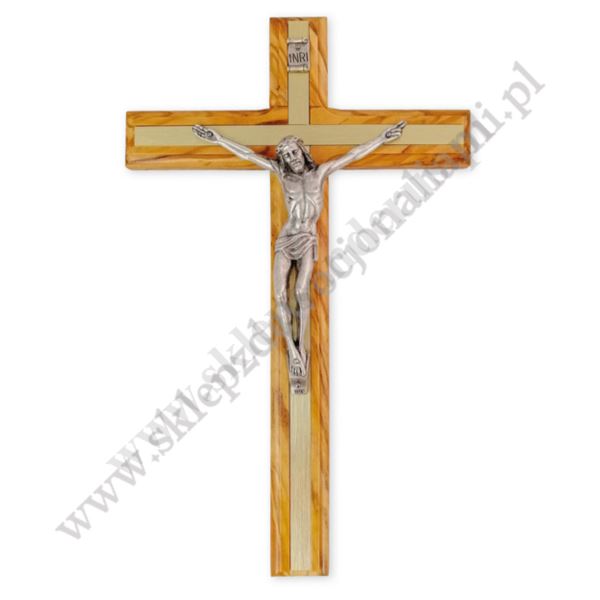 KRZYŻ Z DRZEWA OLIWNEGO - wys. 17 cm - 6055