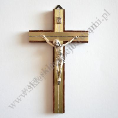 KRZYŻ DREWNIANY - wys.17 cm - 5456