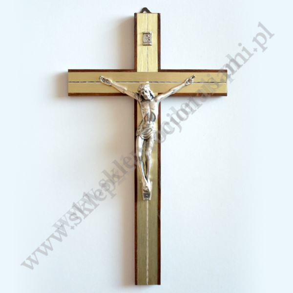 KRZYŻ DREWNIANY - wys.30 cm - 4342