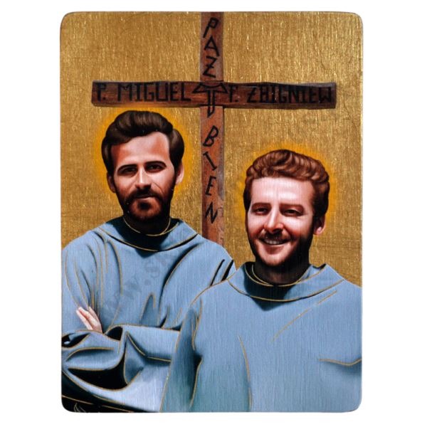 BŁ. STRZAŁKOWSKI I TOMASZEK - ikona 12 x 16 cm - 80666