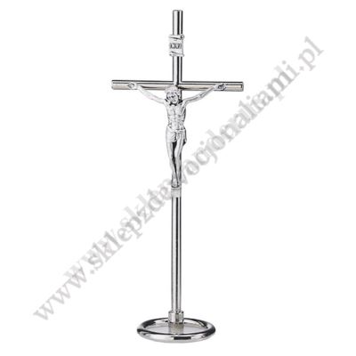 KRZYŻ METALOWY STOJĄCY - wys. 11 cm - 2083