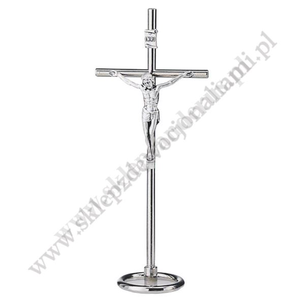 KRZYŻ METALOWY STOJĄCY - wys. 11 cm - 2083
