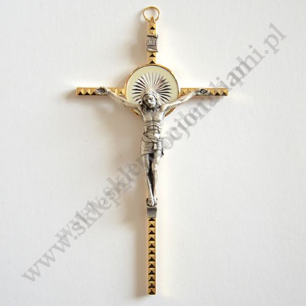 KRZYŻ METALOWY - wys. 16 cm - 68819