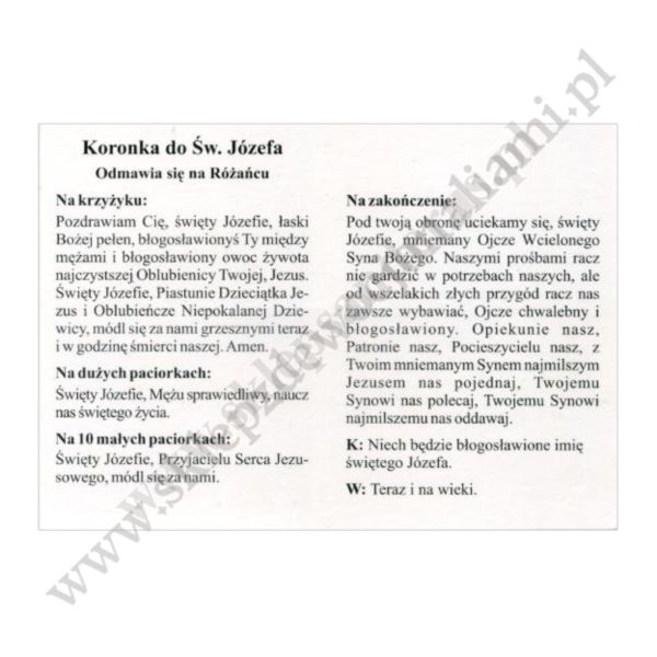 KORONKA DO ŚW.JÓZEFA - składanka