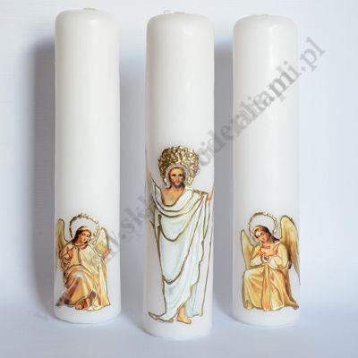 ŚWIECE OŁTARZOWE WIELKANOCNE - KOMPLET - 50570