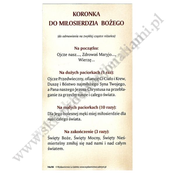 JEZU UFAM TOBIE - obrazek 7 x 13 cm - paczka 100 szt. - 87083