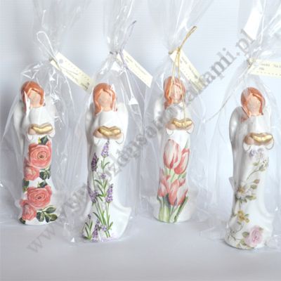 ANIOŁ W KWIATY - wys.18.5 cm - 3446