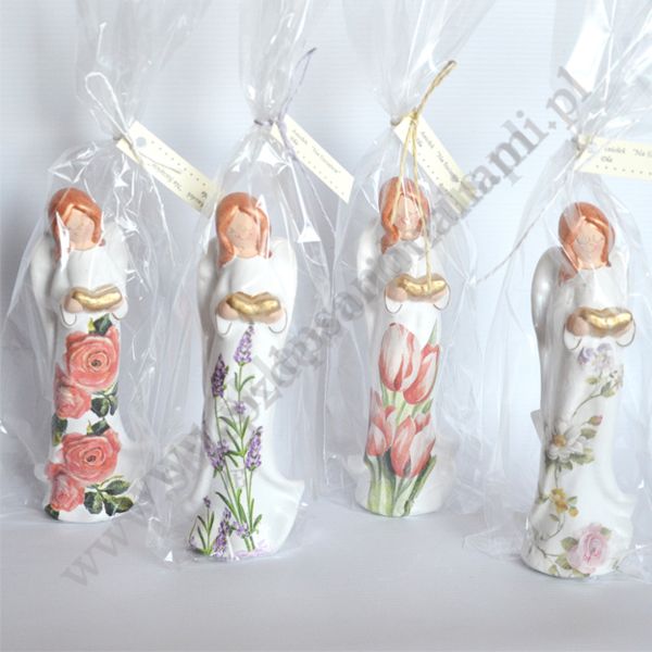 ANIOŁ W KWIATY - wys.18.5 cm - 3446