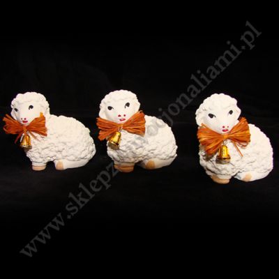 BARANEK WIELKANOCNY LEŻĄCY - wys. 6.5 cm - BL09