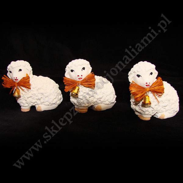 BARANEK WIELKANOCNY LEŻĄCY - wys. 6.5 cm - BL09