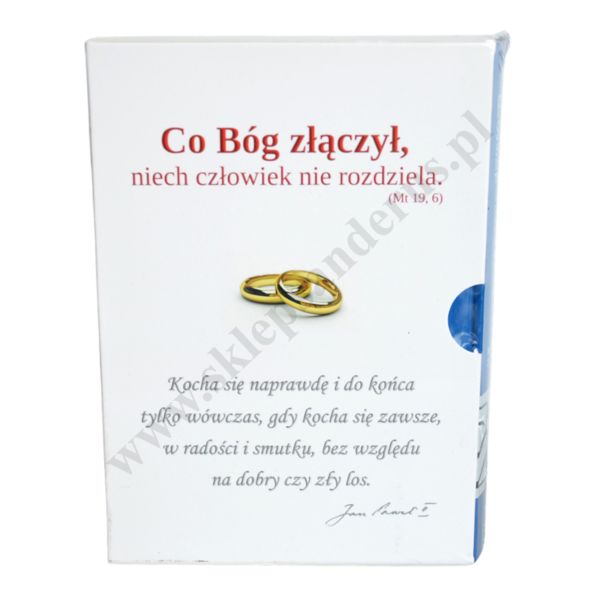 PISMO ŚWIĘTE STAREGO I NOWEGO TESTAMENTU. PAMIĄTKA SAKRAMENTU MAŁŻEŃSTWA