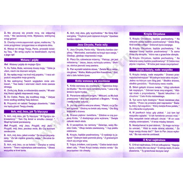 PIEŚNI WIELKOPOSTNE I PASYJNE - folder - 79905