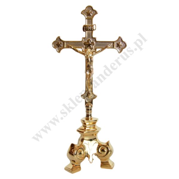 KRZYŻ OŁTARZOWY DWUSTRONNY - wys. 34.5 cm - 30498