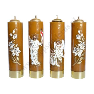 ŚWIECE WIELKANOCNE - komplet - wys. 30 cm - 50659