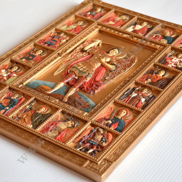 MICHAŁ ARCHANIOŁ - płaskorzeźba 22.5 x 30 cm - 84765