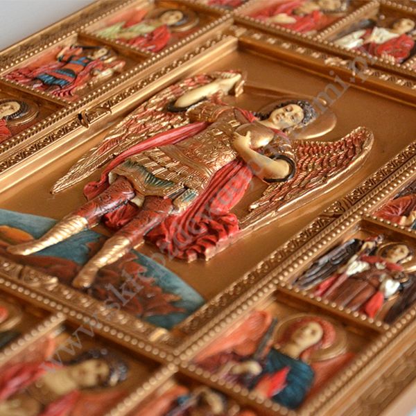 MICHAŁ ARCHANIOŁ - płaskorzeźba 22.5 x 30 cm - 84765