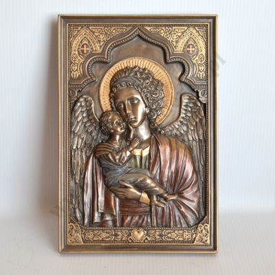 ANIOŁ STRÓŻ - płaskorzeźba 15.5 x 23 cm - 84782