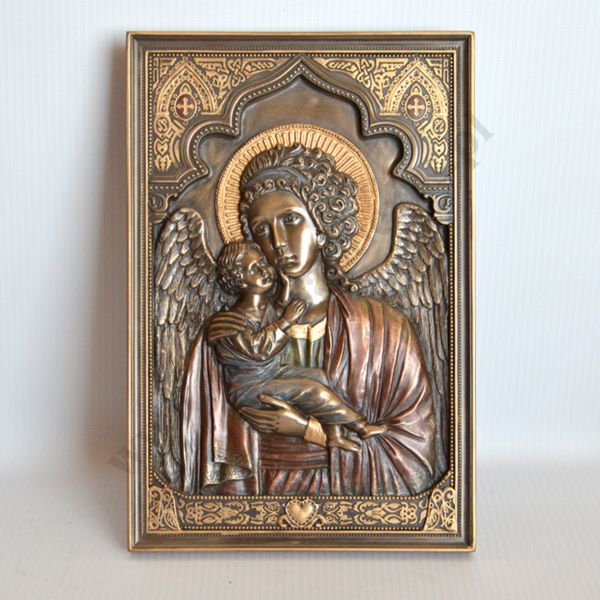 ANIOŁ STRÓŻ - płaskorzeźba 15.5 x 23 cm - 84782